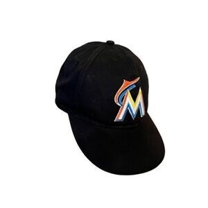 Miami Marlins Embroidered Logo Strap Back hat cap